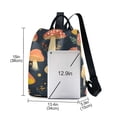 thumbnail image 3 of FORMRS Women's Travel Backpack Purse Anti-Theft Hidden Pockets Casual Shoulder Bag, Black Mushroom Pattern, 3 of 7