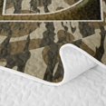 thumbnail image 5 of meiyoeat Camo Initial Letter L Quilt King For Boys,Rustic Farmhouse Hunting Camo King Coverlet Set For Kids,3pcs, 5 of 7