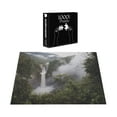 thumbnail image 5 of Ambesonne Rainforest Jigsaw Puzzle, San Rafael Waterfalls, Heirloom-Quality Fun Activity for Family Durable Cardboard, 1000 pcs, Green Grey, 5 of 5