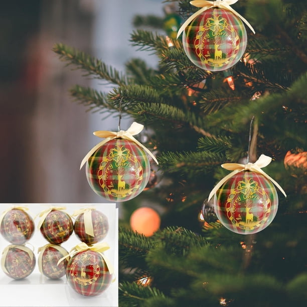 High Definition Color Printed Christmas Balls High End Hand Made Stickers Christmas Balls Crystal Christmas Tree Ornaments