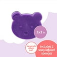 Spongefuls Gentle SoapFilled Baby Bath Soap n' Sponge to Go, 2 pk