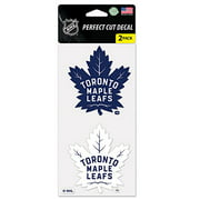 WinCraft NHL Toronto Maple Leafs Perfect Cut Decal (Set of 2), 4" x 4"