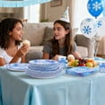 thumbnail image 5 of 350 PCS Frozen Party Supplies Set for 50 Guests Includes Snowflake Plates Cups Napkins Utensils, 5 of 6