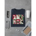 thumbnail image 3 of Farm Animals Xmas - Santa Hat Festive T-shirt Men's, 3 of 4
