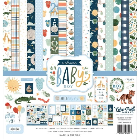 UPC: 0787790408925 | Welcome Baby Boy Collection Kit – Echo Park