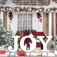 thumbnail image 2 of 3PCS Outdoor Christmas Decorations Large Xmas Yard Stakes Holiday Outside Joy Letter Lawn Decorations Waterproof Corrugated Lawn Signs for Garden Home Lawn Pathway Walkway, 2 of 6