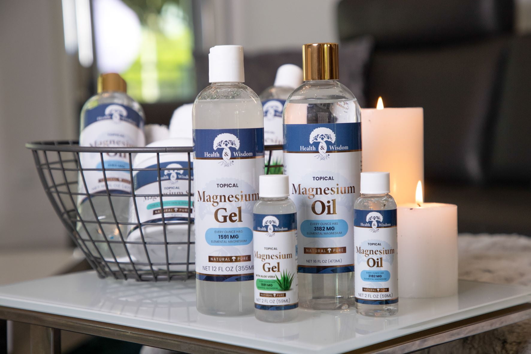Health and Wisdom - Magnesium Oil USP Plus Aloe Vera - 64 oz.