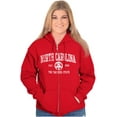 thumbnail image 4 of North Carolina Cute Footprints Beach Zip Up Hoodie Men's Women's Brisco Brands X, 4 of 6