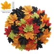 thumbnail image 3 of geerera 100-Piece Artificial Fall Maple Leaves, Mixed Color Fake Autumn Leaves for DIY Crafts, Halloween & Thanksgiving Decor, 3" Faux Foliage for Table Scatter, 3 of 6