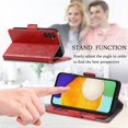 thumbnail image 6 of SaniMore Magnetic Clasp Wallet Case for Samsung Galaxy A14 5G with Cash & Card Slots, RFID Blocking Soft TPU + PU Leather Shockproof Protective Cover with Folio Flip Kickstand Shell, Red, 6 of 9