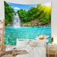 thumbnail image 5 of Tapestry Waterfall Landscape Art Tapestries Living Room Bedroom Wall Hanging Home Decor 59"x79", 5 of 8