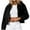 Black, variant on Herrnalise Jackets For Women Solid Lamb Fleece Neck Zipper Casual Short Pocket Long Sleeve Coat Shackets For Women 2024 fall Black,L
