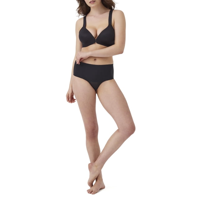 Bra SPANX Bra-Lelujah! Inalámbrico ligeramente forrado, muy negro, 30C