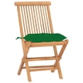 thumbnail image 2 of Set de comedor exterior VidaXL, plegable, 3 piezas, madera de teca, 2 of 9