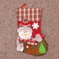 thumbnail image 5 of Xuniizn Christmas Stockings Bulk, Assorted Festive Xmas Stockings for Fireplace Mantel Decor, Traditional Holiday Ornaments, Christmas Decorations for Home, Non-woven Fabric, Red, 5 of 9