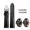 thumbnail image 2 of Correa de reloj de piel de vaca de alta calidad GC para Gu-c-ci, correa de cuero YA101202 YA101203, pulsera de reloj Citizen para hombre y mujer, color negro, 23 mm, 2 of 5
