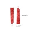 thumbnail image 2 of Women's Long Hook Finger Sequins Fingerless Arm Sleeves Shiny Bling Cosplay Gloves for Female Costume Vintage Opera Dance Party Red, 2 of 7