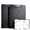 Black, variant on Single Pack Folding Clipboard, 360° Cover Storage Folder with Double Strong Metal Clips, Durable PP Clipboard for Students & Professionals Pink