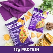 Quest Tortilla Style Protein Chips, Loaded Taco Flavor, 17g of Protein, Low Carb, Baked, 4oz