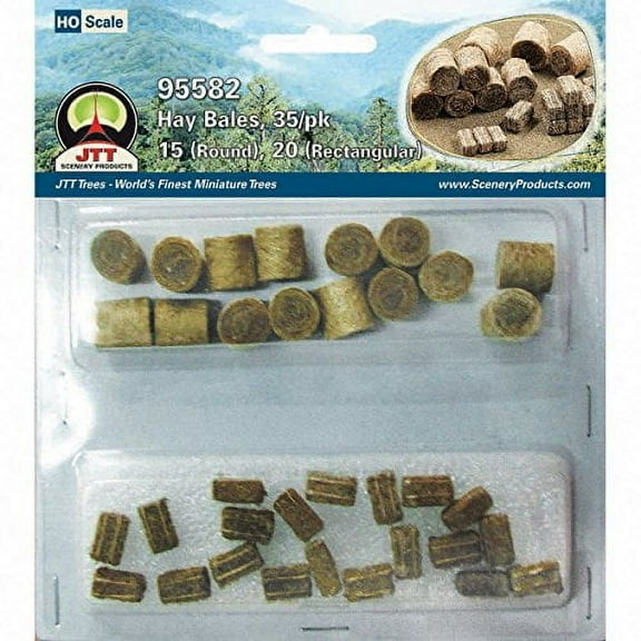 JTT Scenery Products Hay Bales 1/2 35 JTT95582 Train Scenery Non Scale
