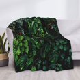 thumbnail image 3 of Fotbe Lush Foliage Green Plant Manta de Franela con Estampado, Manta Ultrasuave para Cama, Sofá, Auto, Hipoalergénica y Antibolitas-80"x60", 3 of 6