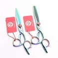 thumbnail image 4 of Juego de tijeras de peluquería de acero japonés de 15 cm (6 pulgadas) con kit de tijeras de entresacar., 4 of 5