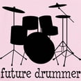 thumbnail image 2 of CafePress - Future Drummer Infant Bodysuit - Baby Light Bodysuit, Size Newborn - 24 Months, 2 of 4