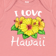 thumbnail image 4 of Inktastic I Love Hawaii Hibiscus Flowers Boys or Girls Baby Bodysuit, 4 of 5