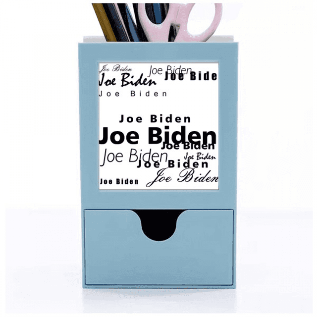 El tipo de personalidad del Presidente estadounidense Joe Biden Tarjeta de clip de pluma del gestor de suministros de oficina