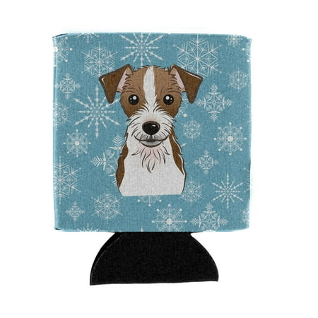 

Carolines Treasures BB1636CC Snowflake Jack Russell Terrier Can or Bottle Hugger Can Hugger multicolor
