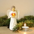 thumbnail image 5 of thovorrnl Guardian Angel Figurine Gifts for Women, Hand-Painted Home Decor Ornamentwith Glowing Heart, Healing Memorial Gift of Hope, Encouragement, 5 of 12