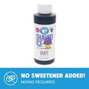 Hypothermias  Grape Shaved Ice and Snow Cone Unsweetened Flavor Concentrate 4 Fl. Oz Size (makes 1 gallon of syrup with sugar and water added)