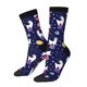 thumbnail image 1 of Fotbe Lama in Space Calcetas Largas con Estampado para Hombre y Mujer – Calcetas de Compresión Transpirables y Elásticas, Viajar y Uso Diario Talla 5-11, 1 of 6