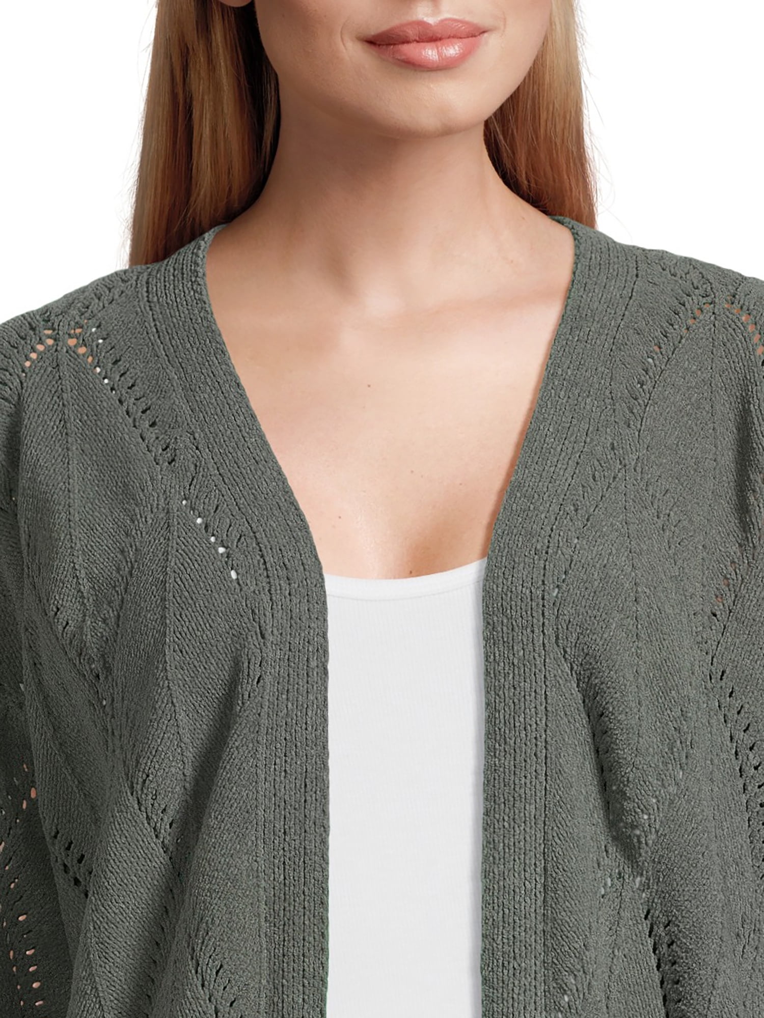Benhill pointelle top duster cardigan