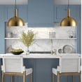 thumbnail image 2 of Aiwen Gold Dome Iron Shade Pendant Light Vintage Ambient Hanging Ceiling Light Fixture, 2 of 7