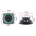 thumbnail image 4 of 2x Altavoces para automóvil Estéreo de 2 vías de rango completo con de polipropileno Reemplazo de 1 pieza Mejora el estéreo del automóvil al CUTICAT subwoofer de coche, 4 of 4