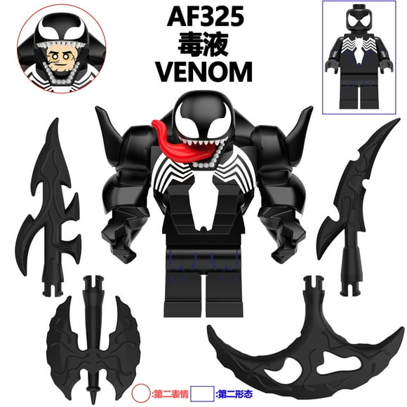 AF321-326 assembled toys Superhero Series Slaughter Venom Figures Building Blocks