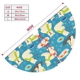 thumbnail image 3 of Cauagu 48" Christmas Tree Skirt Cute Polar Bear Fishing Pattern Christmas Tree Decorations Tree Mat for Xmas Decorations Occasion Holiday Home Decor -48", 3 of 7