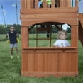 thumbnail image 4 of Backyard Discovery Atlantis Cedar Wood Swing Set, Wave Slide, Clubhouse, Rock Wall, 4 of 11