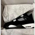thumbnail image 5 of Sz 4Y-14 N I-K-E A i r-Jor-dan 4 IV Retro White Thunder Black FQ8213-001/FQ8138-001, 5 of 5