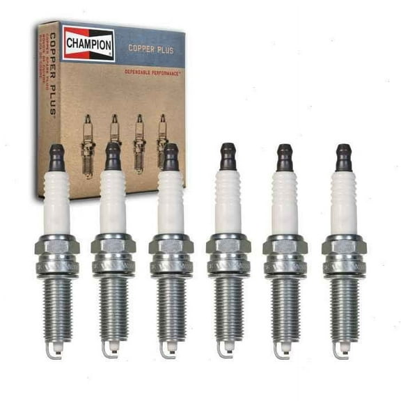 6 pc Champion Copper Plus Spark Plugs compatible with Kia Sorento 3.3L 3.5L V6 2011-2018