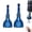Blue, variant on Tungsten Steel Deburring Chamfer Tool, 2pc Heavy Duty Bolt Repair & Thread Restorer, Metal Burr Remover Drill Bit Attachment, Built-in Blade, for Drill, External Chamfer Tool Remove Burr Fits (Black)