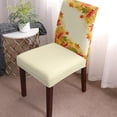 thumbnail image 2 of Dining Chair Slipcover, Thanksgiving Maple Leaves Fall Vintage Gradient Green to Orange Leaf Stretch Kitchen Chair Covers Removable Parsons Chair Protector Covers for Banquet Party, Set of 4, 2 of 6