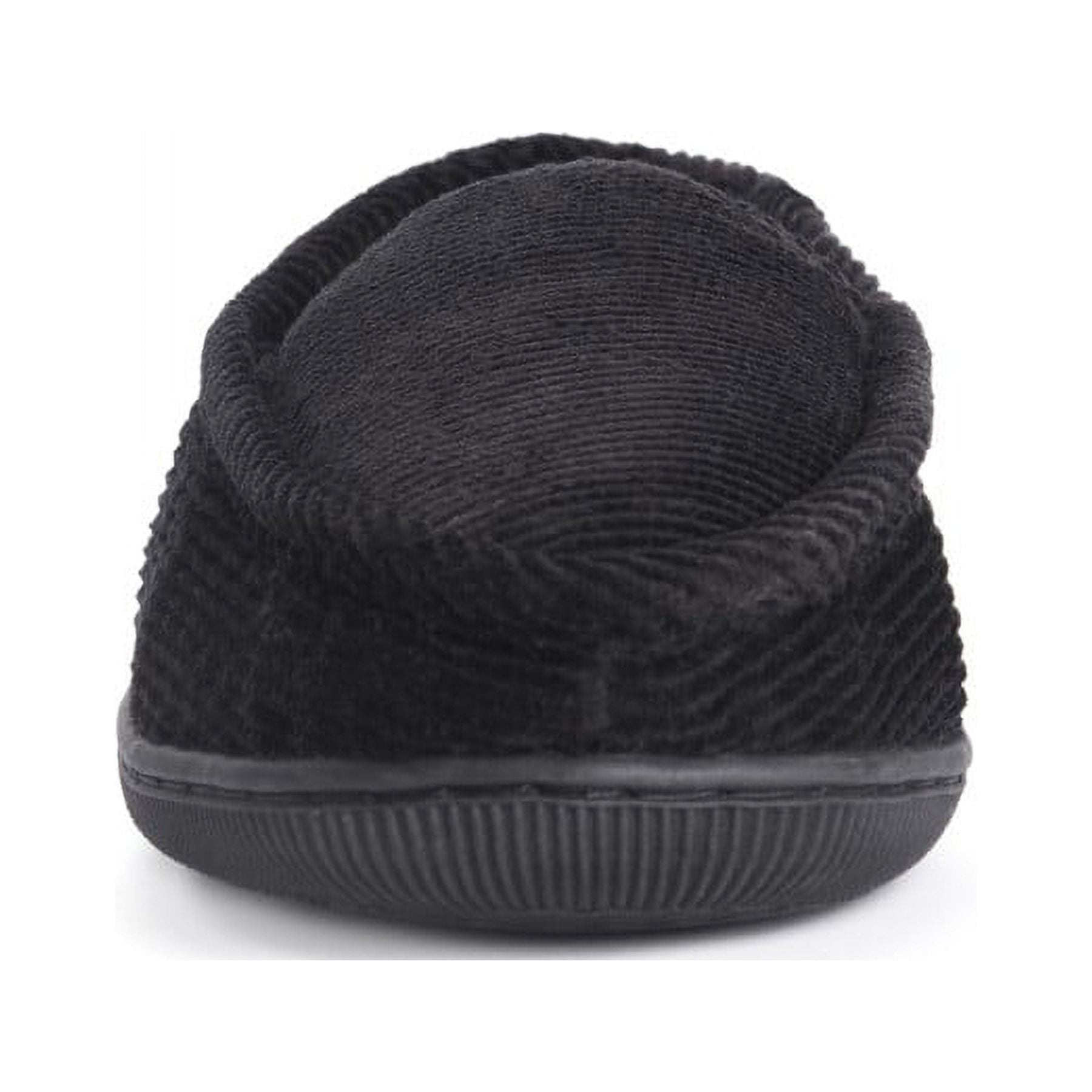New Mens Muk Luks Corduroy Black Casual Comfort‎ Slippers Size Small 8-9 NWOB MUK LUKS Corduroy Moccasin Flannel Lining Men main image 2