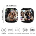 thumbnail image 6 of Binienty Dachshund Windshield Sun Shades Funny Dog Auto Sunshade Front Windshield Vehicle Accessories for SUV Truck Sedan Automotive Interior Sun Protection Visors 2 Pack, 6 of 7