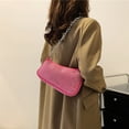 thumbnail image 3 of Bolso bandolera de PU con remaches debajo del brazo y cadena de moda de nueva tendencia rojo, 3 of 5
