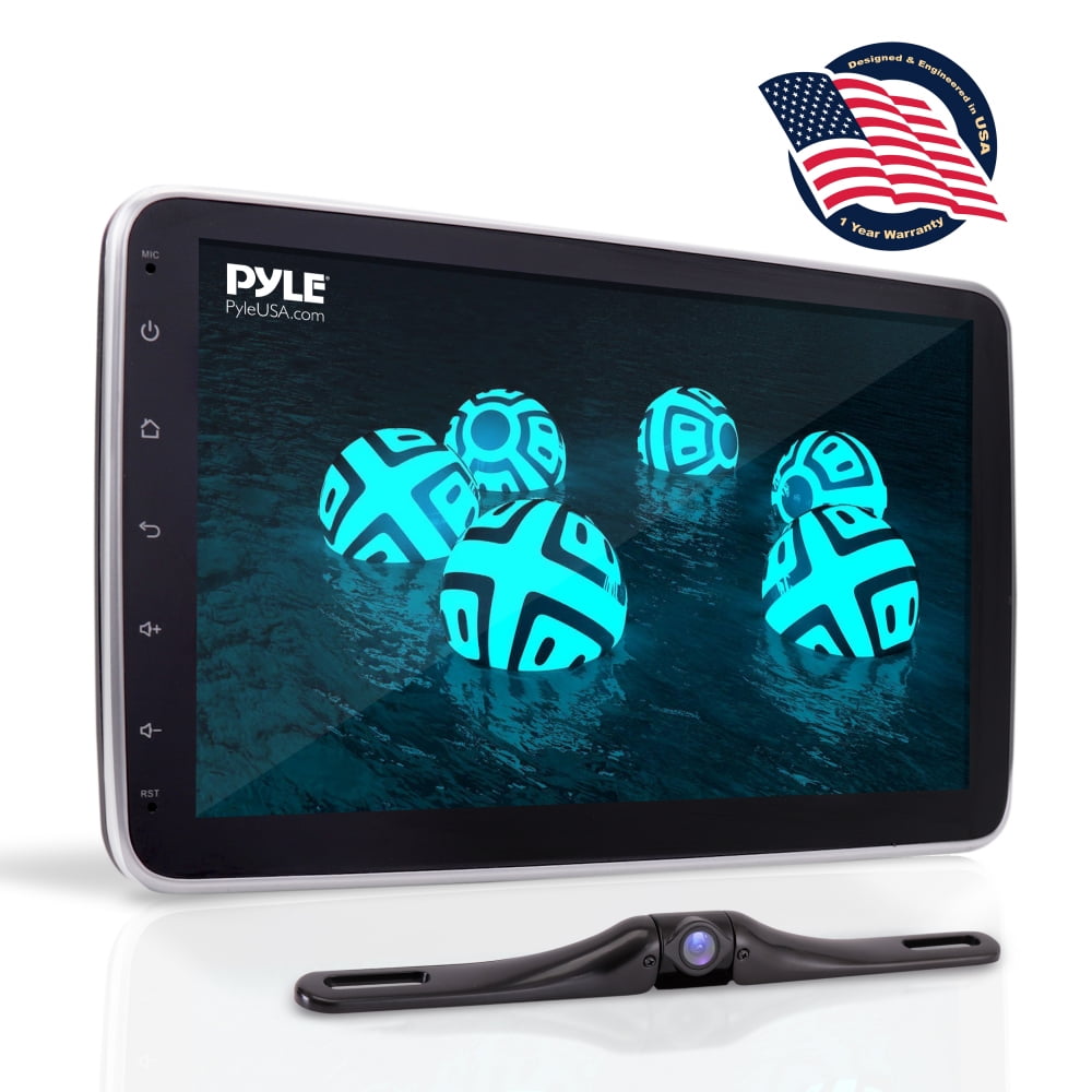 Pyle PL1SN104 10.1" Touch Screen In-Dash Single DIN Player with Back up Camera 