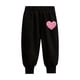 thumbnail image 1 of Odeerbi 1-10 Años Niños Niñas Día de San Valentín Pantalones de Deporte Atlético Jogger Pantalones Color Sólido Corazón Impresión Joggers Lindos, 1 of 4