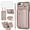 Rose gold, variant on Phone Case for iPhone 7plus 8plus 7/8 Plus Wallet Cover with Screen Protector Ring Stand Card Holder Crossbody Strap Lanyard Leather Cell i Phone7s 7s + 7+ 8s 8+ Phones8 7p 8p Women Girl Men Rose gold