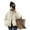 White, variant on Winter Down Coat - Thickened Padded Stand Collar Neck Protection Jacket
